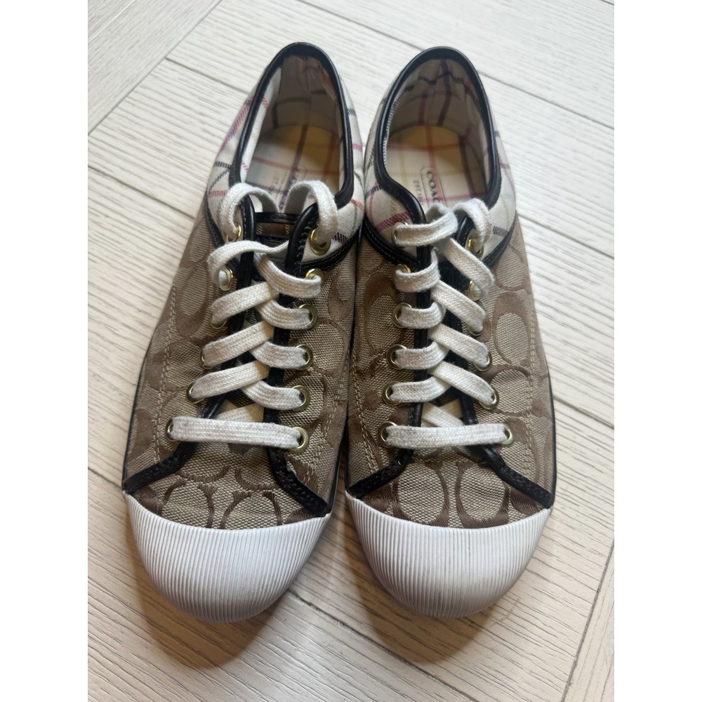 Coach Sneakers- Zorra Signature Lace Up Sneaker Shoes Women's A1421‎ size 7.5